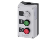 SIEMENS - SIE3SU18030AB002AB1 PULSANTIERA COMPLETA GRIGIA 3 FORI