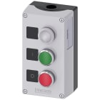 SIEMENS - SIE3SU18530AB002AB1 PULSANTIERA COMPLETA GRIGIA 3 FORI