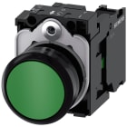 SIEMENS - SIE3SU11000AB401BA0 Pulsante, 22 mm, rotondo, in plastica, colore verde, bottone, 1NO