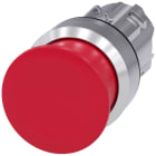 SIEMENS - SIE3SU10501AD200AA0 Pulsante a fungo, 22 mm, rotondo, in metallo lucido, colore rosso, 30 mm