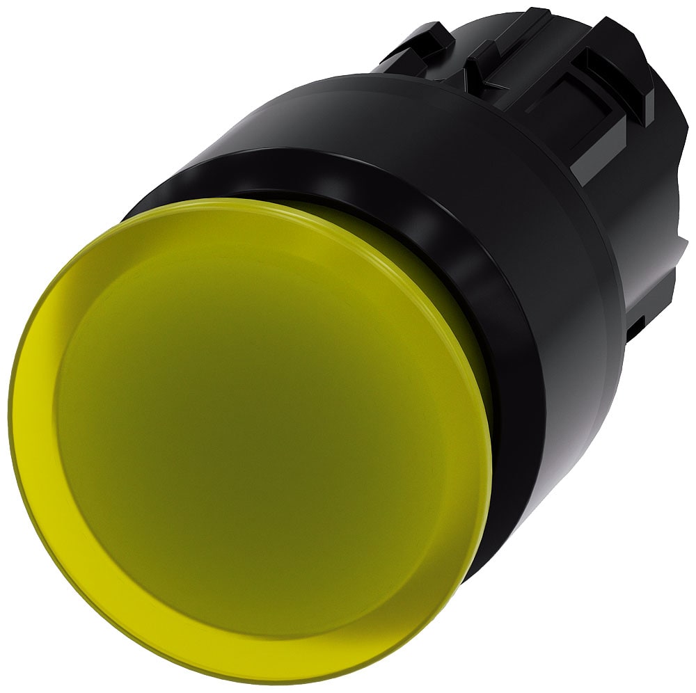SIEMENS - SIE3SU10011AA300AA0 PULS.LUM.FUNGO GIALLO SBLOC. TRAZ. 30MM