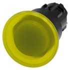 SIEMENS - SIE3SU10011BA300AA0 PULS.LUM.FUNGO GIALLO SBLOC.TRAZ. 40MM