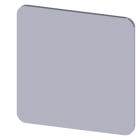 SIEMENS - SIE3SU19000AE810AA0 Targhetta identificativa 27 x 27 mm, colore argento, senza iscrizione