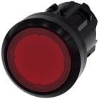 SIEMENS - SIE3SU10010AB200AA0 Pulsante, illuminato, 22 mm, rotondo, in plastica, colore rosso, bottone