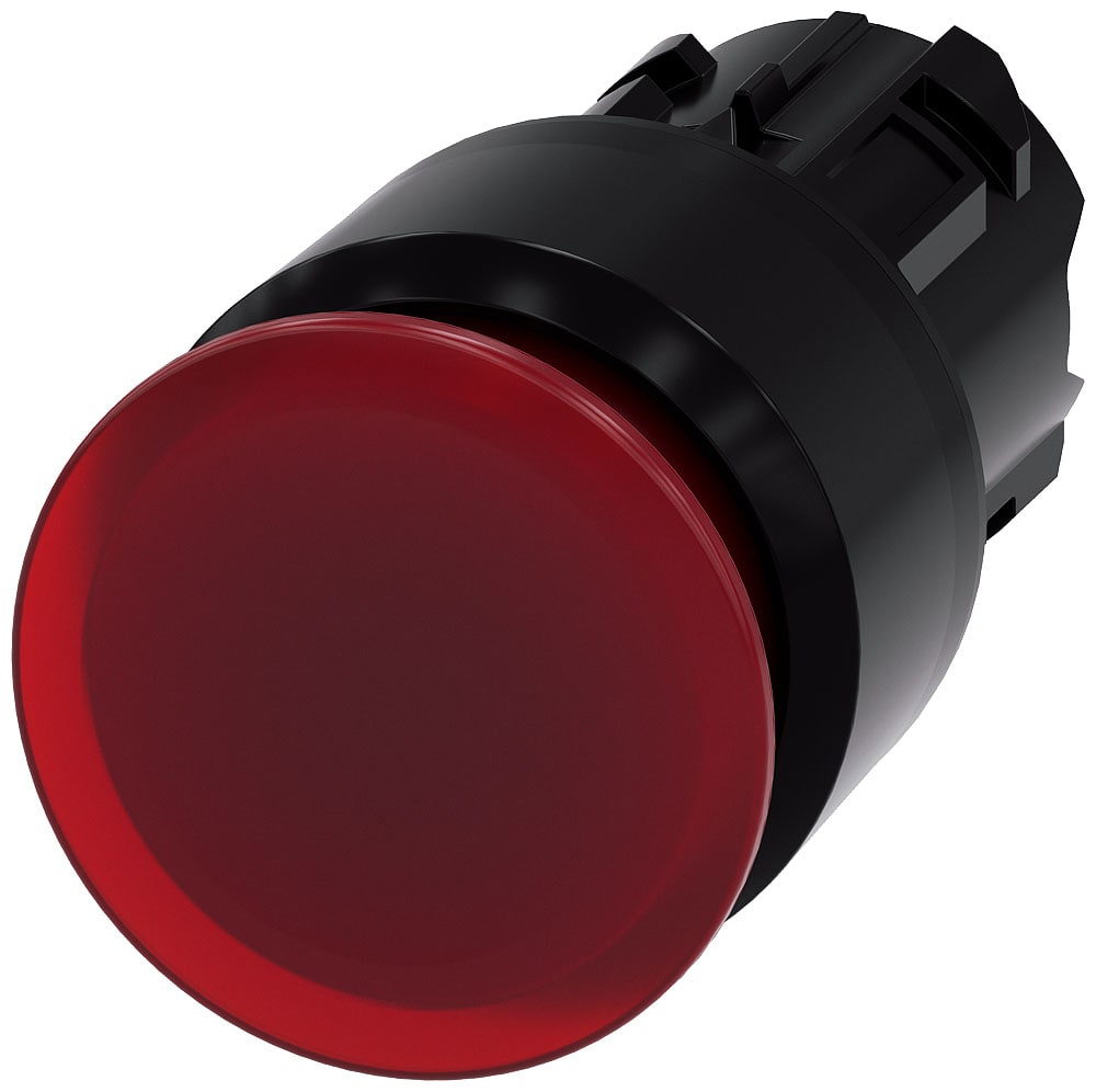 SIEMENS - SIE3SU10011AA200AA0 PULS.LUM.FUNGO ROSSO SBLOC. TRAZ. 30MM