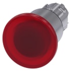 SIEMENS - SIE3SU10511ED200AA0 PULS.LUM.FUNGO ROSSO 3POSIZIONI 40MM