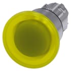 SIEMENS - SIE3SU10511BA300AA0 PULS.LUM.FUNGO GIALLO SBLOC.TRAZ. 40MM