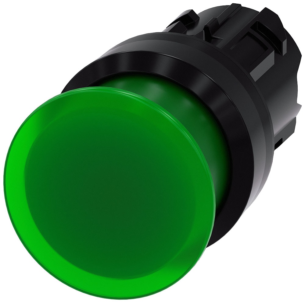 SIEMENS - SIE3SU10011AD400AA0 PULS.LUM.FUNGO VERDE 30MM