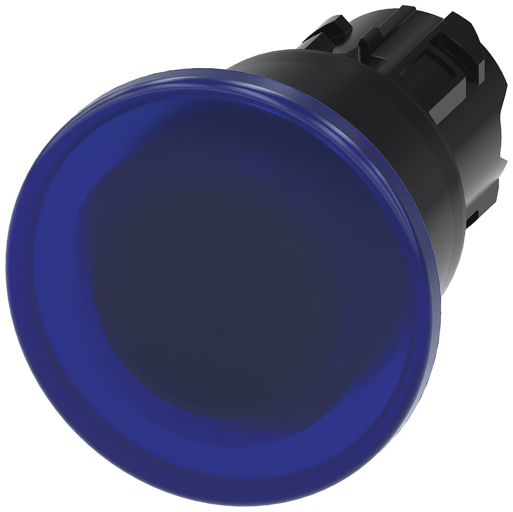 SIEMENS - SIE3SU10011BA500AA0 PULS.LUM.FUNGO BLU SBLOC. TRAZ. 40MM