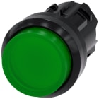 SIEMENS - SIE3SU10010BB400AA0 Pulsante, illuminato, 22 mm, rotondo, in plastica, colore verde, bottone
