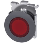 SIEMENS - SIE3SU10610JD200AA0 Pulsante, illuminato, come indicatore luminoso, 30 mm, rotondo, in metallo, opaco, colore rosso