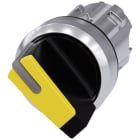 SIEMENS - SIE3SU10522BC300AA0 Selettore, illuminabile, 22 mm, rotondo, in metallo lucido, colore giallo