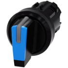 SIEMENS - SIE3SU10022BL500AA0 Selettore, illuminabile, 22 mm, rotondo, in plastica, colore blu