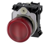 SIEMENS - SIE3SU11066AA201AA0 IND.LUM.ROSSO LENTE LISCIA LED 230V AC