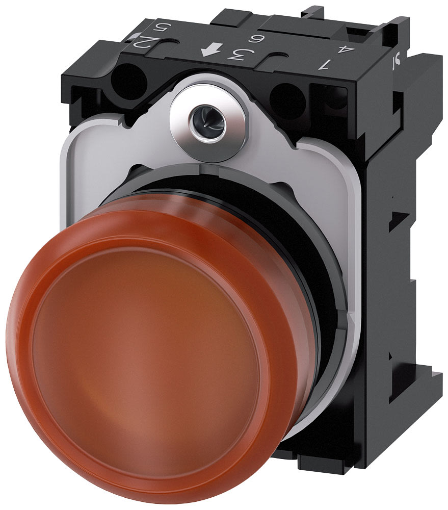 SIEMENS - SIE3SU11066AA001AA0 IND.LUM.AMBRA LENTE LISCIA LED 230V AC