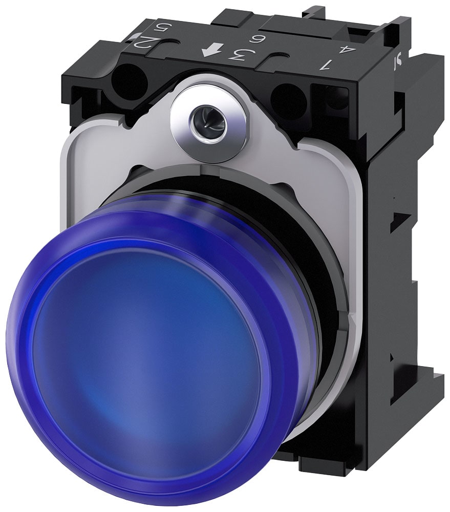 SIEMENS - SIE3SU11036AA501AA0 IND.LUM.BLU LENTE LISCIA LED 110V AC