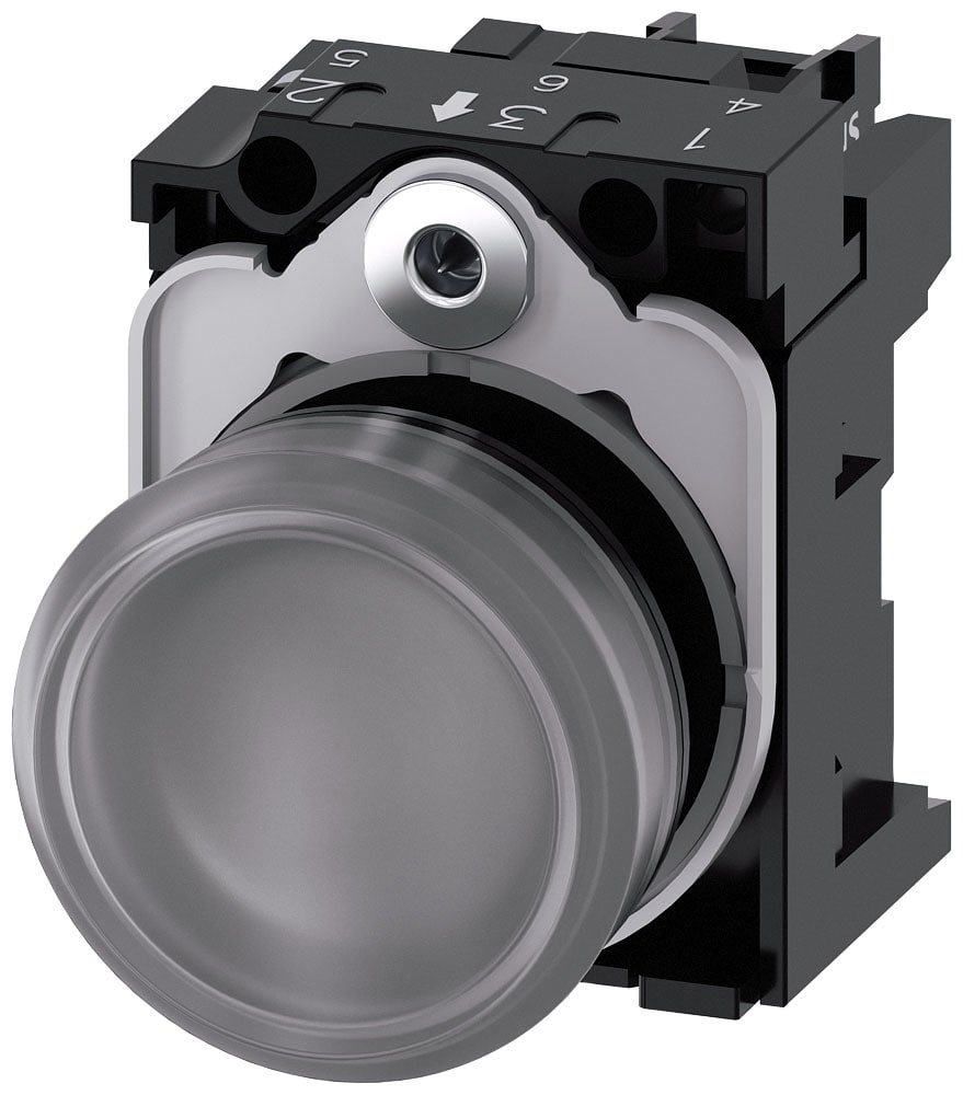 SIEMENS - SIE3SU11026AA701AA0 IND.LUM.TRASP.LENTE LISCIA LED 24V UC