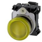 SIEMENS - SIE3SU11026AA303AA0 IND.LUM.GIALLO LENTE LISC.MOLL.LED 24V D