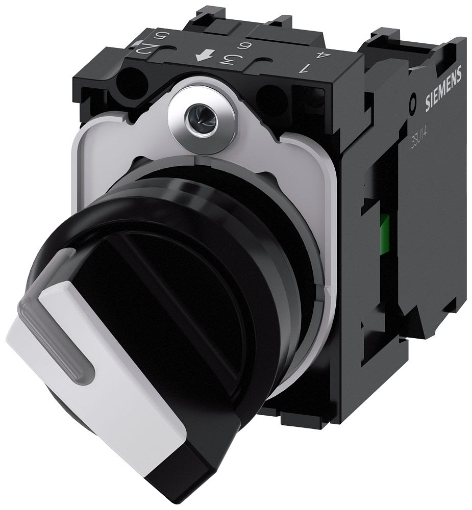 SIEMENS - SIE3SU11002BF601MA0 SEL.LUM.LEVA BIANC MANT.2POS.1NA,1NC