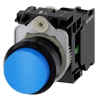 SIEMENS - SIE3SU11000BB501BA0 Pulsante, 22 mm, rotondo, in plastica, colore blu, bottone, 1NO