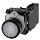 SIEMENS - SIE3SU11060AB601FA0 PULS.LUM.PLAST.BIANC MOMEN.1NO+1NC LED23