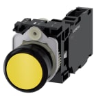 SIEMENS - SIE3SU11000AB301FA0 PULS. MOMENT.PLAST.GIALL 1NO+1NC VITE