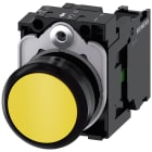 SIEMENS - SIE3SU11000AB301BA0 Pulsante, 22 mm, rotondo, in plastica, colore giallo, bottone, 1NO