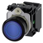 SIEMENS - SIE3SU11020AB503BA0 PULS.LUM.PIATTO BLU MOLLA LED 24V UC 1NA