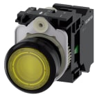 SIEMENS - SIE3SU11020AB303BA0 PULS.LUM. GIALLO MOLLA LED24V UC 1NA