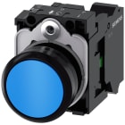 SIEMENS - SIE3SU11000AB503BA0 Pulsante, 22 mm, rotondo, in plastica, colore blu, bottone, 1NO
