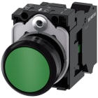 SIEMENS - SIE3SU11000AB403BA0 Pulsante, 22 mm, rotondo, in plastica, colore verde, bottone, 1NO