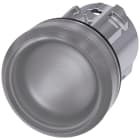 SIEMENS - SIE3SU10516AA700AA0 Indicatore luminoso, 22 mm, rotondo, in metallo lucido, trasparente, gemma, liscia