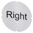 SIEMENS - SIE3SU19000AB710DQ0 INSERTO TRASP. X PULS. SCRITTA RIGHT