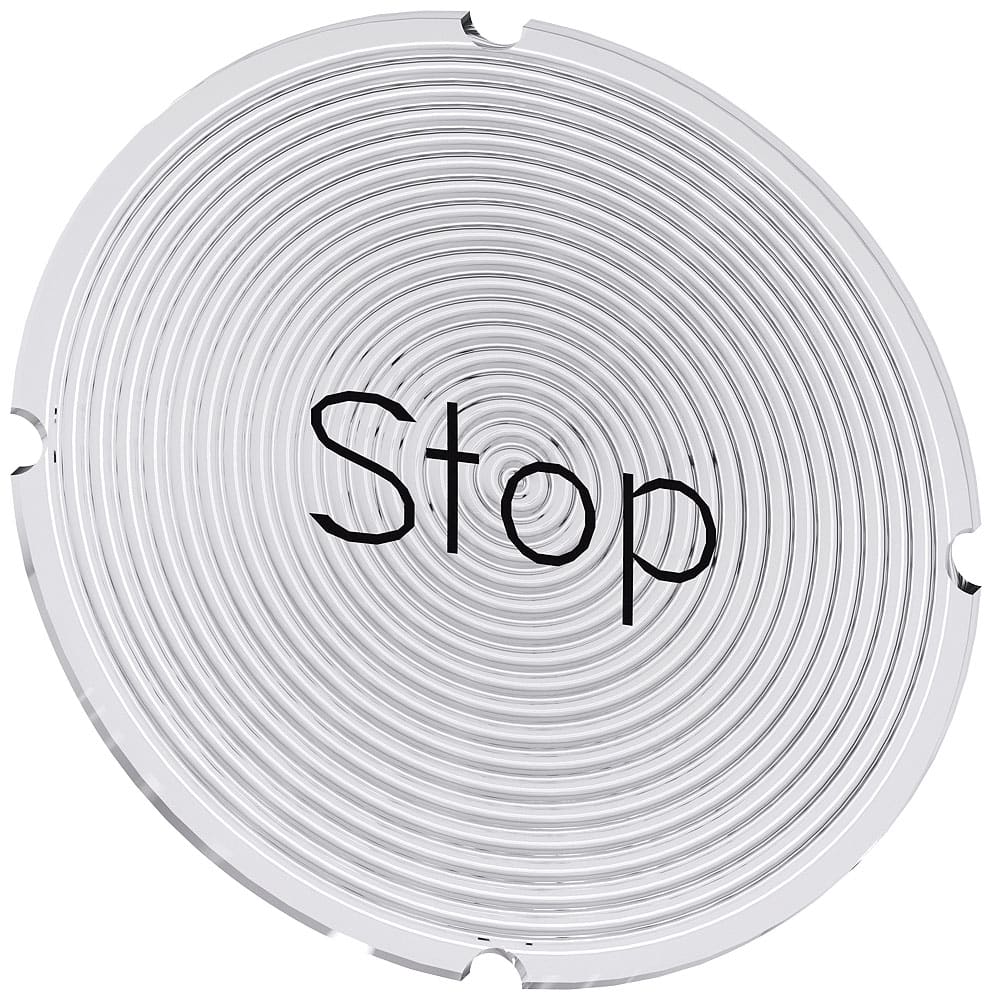 SIEMENS - SIE3SU19000AB710DS0 INSERTO TRASP. X PULS. SCRITTA STOP