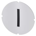 SIEMENS - SIE3SU19000AB710QB0 Inserto piatto per pulsante luminoso, rotondo, colore opalescente, simbolo: I*