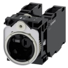 SIEMENS - SIE3SU15011AG401LA0 HOLDER PLAST.2X(1NO+1NC) LED VERDE 6.24V