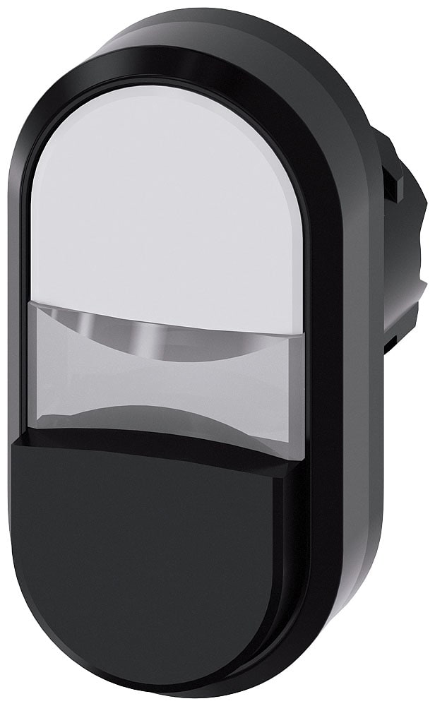 SIEMENS - SIE3SU10003BB610AA0 PULS. DOPPIO PIATTO BIANCO-SPORG. NERO