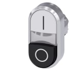 SIEMENS - SIE3SU10513BB610AK0 PULS.LUM.DOPPIO BIANC-SPORG NERO I-O