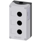 SIEMENS - SIE3SU18530AA000AB1 Pulsantiera per dispositivi di comando, 22 mm, rotondi, in metallo, colore grigio, 3 punti di comando