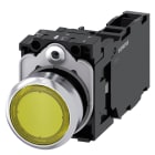 SIEMENS - SIE3SU11520AB301FA0 PULS.LUM.MET.GIAL MOMEN.1NO+1NC LED24V V