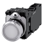 SIEMENS - SIE3SU11560AB601FA0 PULS.LUM.MET.BIANC MOMENT 1NO+1NC LED230