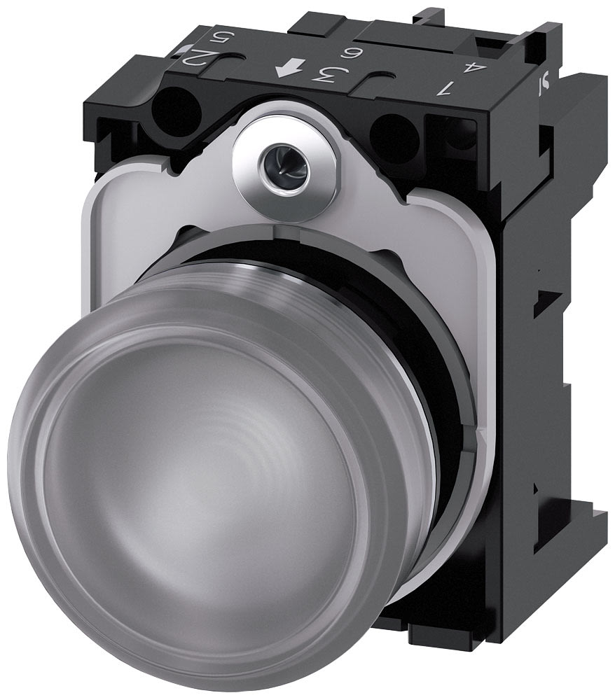 SIEMENS - SIE3SU11526AA701AA0 IND.LUM.TRASP.LENTE LISCIA LED 24V UC