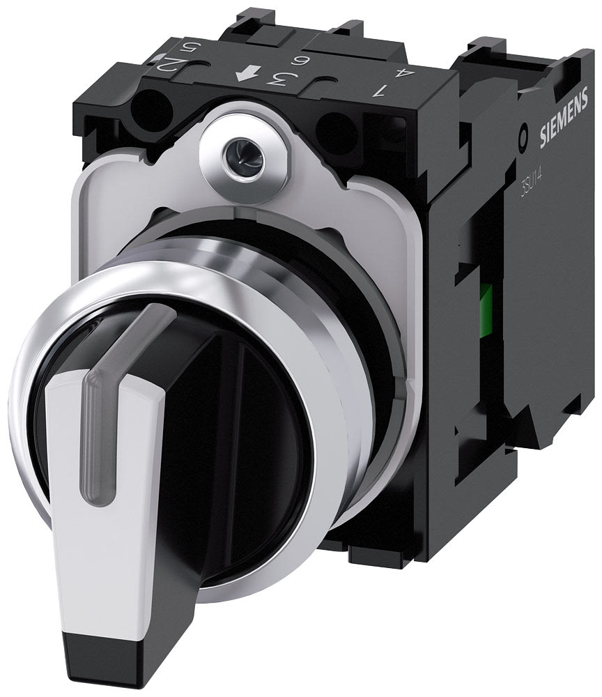 SIEMENS - SIE3SU11502BL601NA0 SEL.LUM.LEVA BIANCO MANT.3POS.1NA,1NA