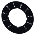 SIEMENS - SIE3SU19000BG160RT0 TARGH.ADES. NERA X POTENZ. SCR. 0 - 9
