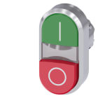 SIEMENS - SIE3SU10503BB420AK0 PULS. DOPPIO PIATT VERDE-SPORG ROSSO I-O