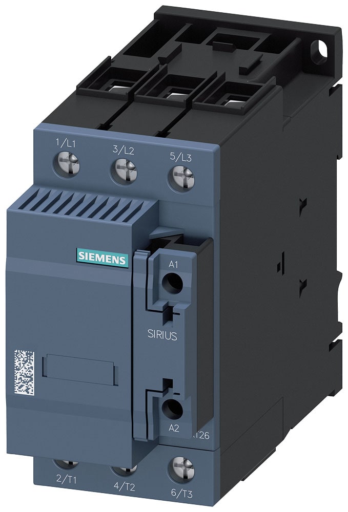 SIEMENS - SIE3RT26361AP05 Contattore AC-6b, 50 kVAr/400 V, 2NC, AC 230 V 50 Hz