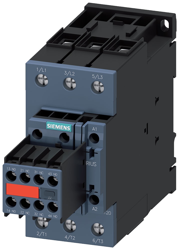 SIEMENS - SIE3RT20381KB443MA0 CONTATTORE, AC3:37KW 2NO+2NC DC 24V