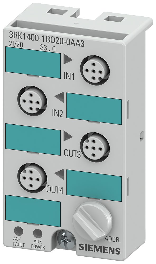 SIEMENS - SIE3RK14001BQ200AA3 MOD.AS-I 2E-2A K45 IP67 M12