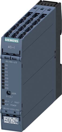 SIEMENS - SIE3RK24002CE002AA2 Modulo ASi SlimLine Compact A/B Slave 4DI/4DQ, IP20 4 x ingressi per sensori a 3 conduttori