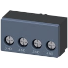 SIEMENS - SIE3RA69111A Blocchetto di contatti ausiliari, 2NO, collegamento del circuito di comando, morsetti a vite